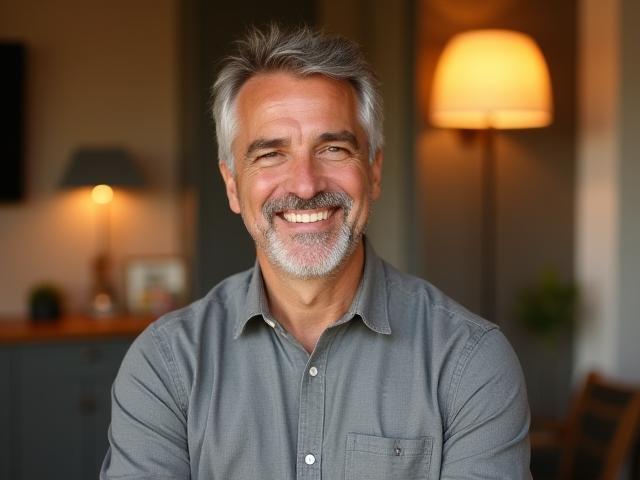 Retrato de Carlos Mendoza, tutor privado de español