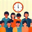 Icono de clases grupales de español con horarios flexibles